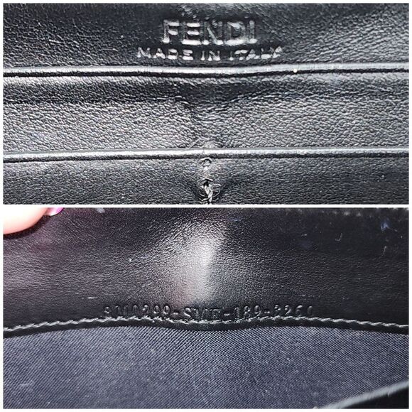 Authentic Fendi Vitello Liberty Century Lucido By The Way Zip Around Wallet - Picture 17 of 17